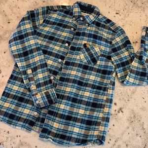 Abercrombie kids plaid soft button down.
